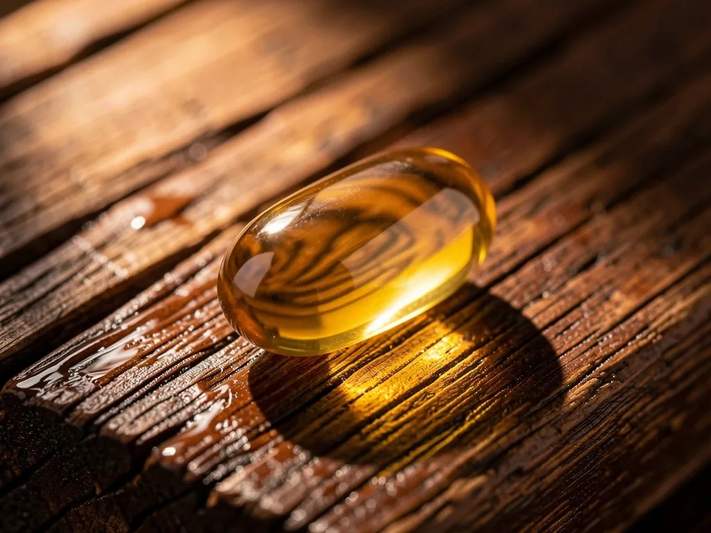 A natural capsule for strength and vitality under studio lighting