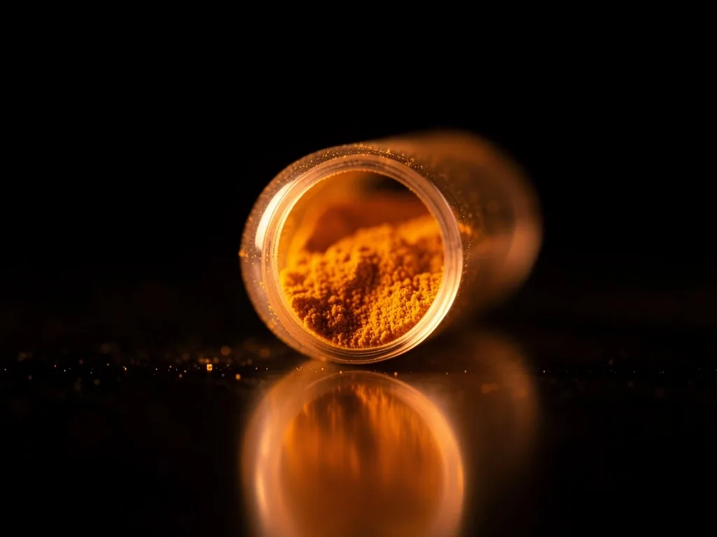 Supplement capsule interior macro shot