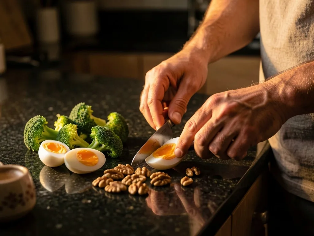 Healthy foods rich in vitamins and minerals for men